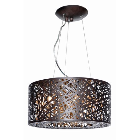 Et2 Inca 7-Light 15.75" Wide Bronze Pendant Light E21309-10BZ/BUL